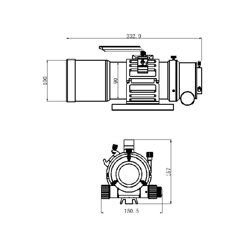 TS Optics Apochromatic Refractor AP 76/342 EDPH Flatfield OTA - Image 7