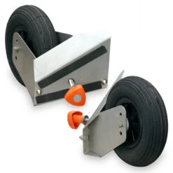 Euro EMC Pneumatic Tyre Set, Ø200 Mm