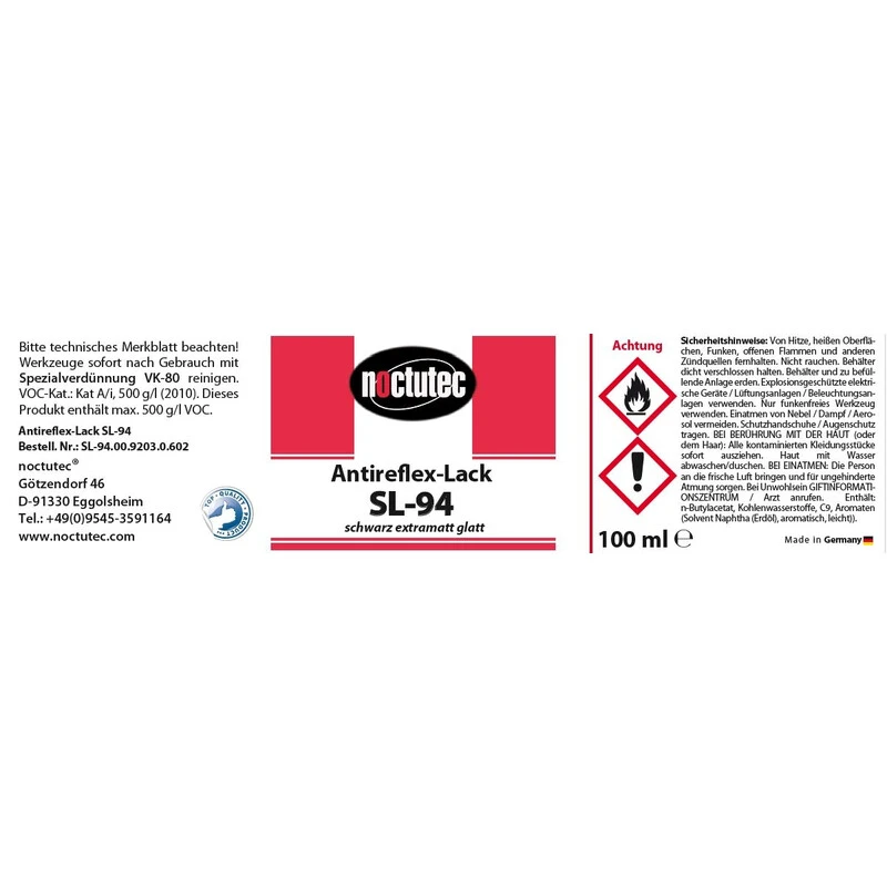 Noctutec Antireflex-Lack SL-94 Glatt 100ml - Image 2